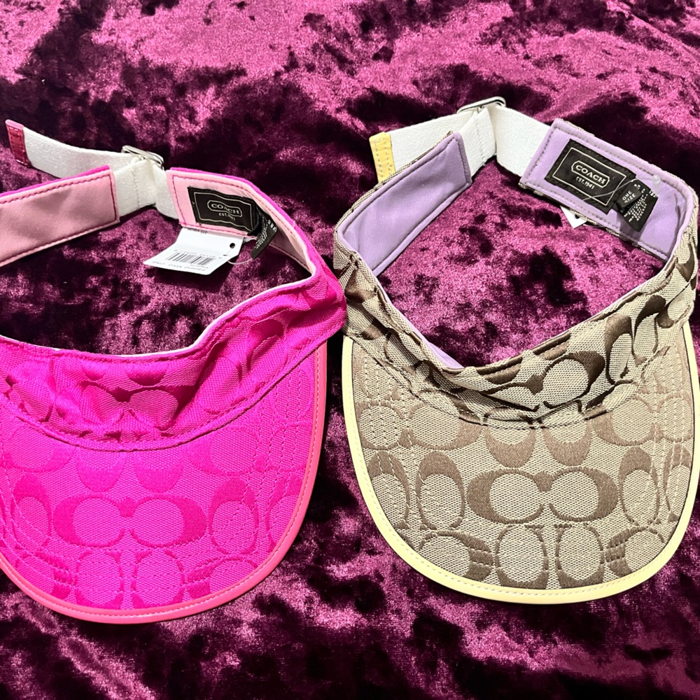 Coach Sporty Sun-visor Cap (2) Bundle Deal!